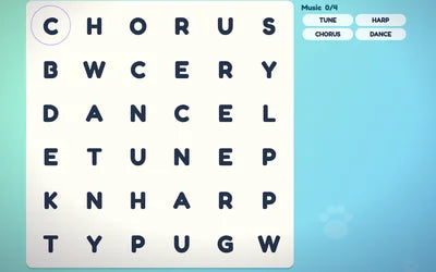 Paw Word Search – free online game